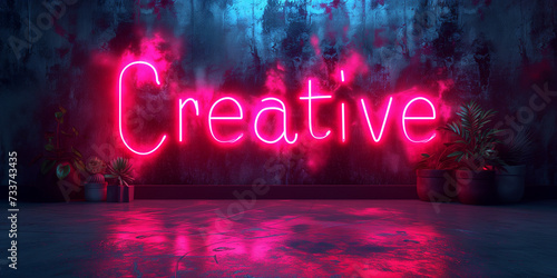 Sii creativo. Neon. photo