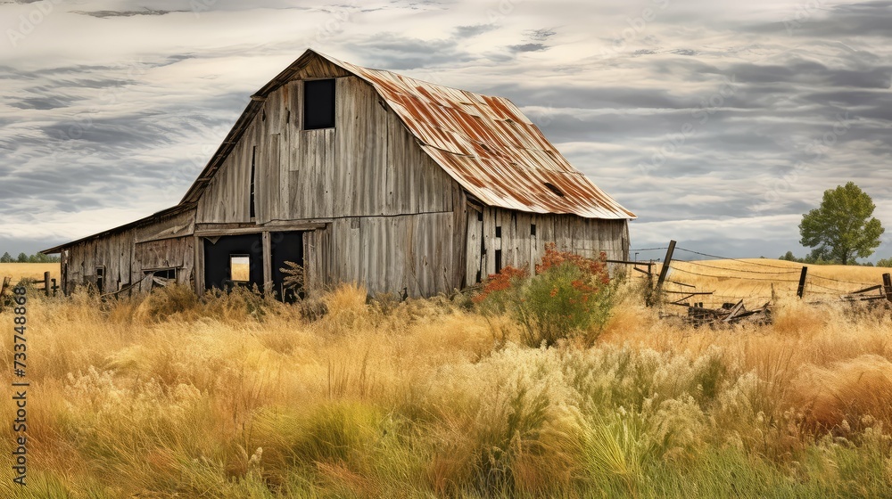 t barn old depic t barn old depic