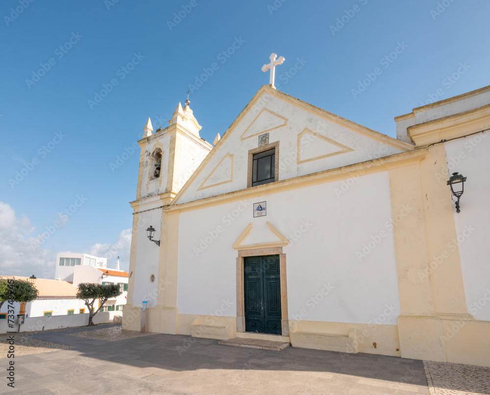 Church of Nossa Senhora da Conceição in the historical fishing village of Ferragudo, Lagoa, Algarve, Portugal