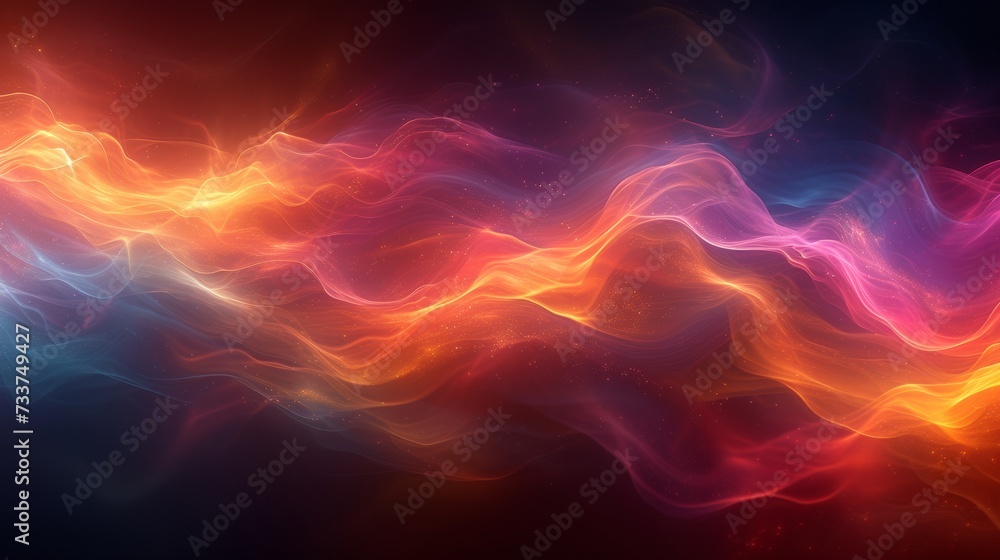 Colorful Abstract Background With Wavy Lines Colorful Abstract Background With Wavy Lines