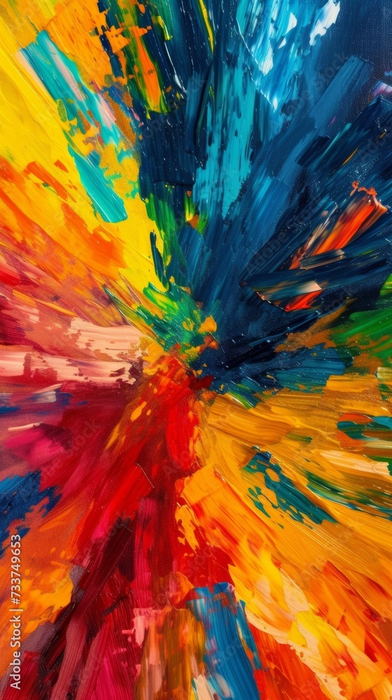 Abstract Painting of Colorful Colors