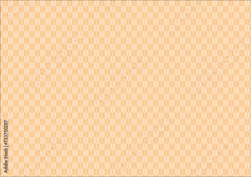 日本の伝統紋様 矢絣のシームレスパターン 黄