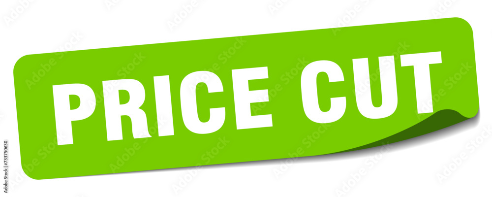 price cut sticker. price cut label price cut sticker. price cut label