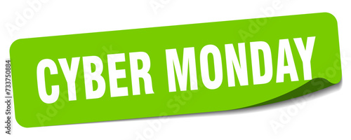 cyber monday sticker. cyber monday label