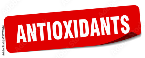 antioxidants sticker. antioxidants label