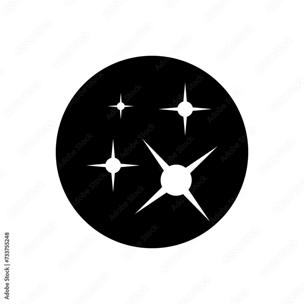 Sparkles icon vector. Twinkling stars illustration sign. Shining burst symbol. Star logo. Sparkles icon vector. Twinkling stars illustration sign. Shining burst symbol. Star logo.