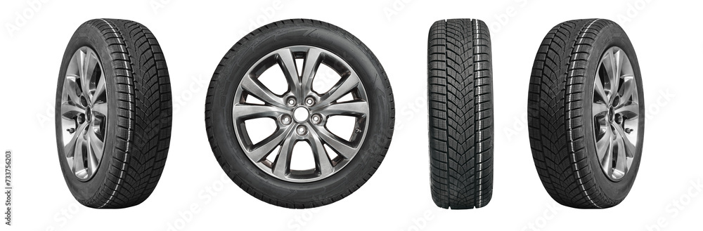 Collection car tires with alurim on free On isolated transparent PNG background. Collection car tires with alurim on free On isolated transparent PNG background.