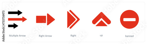 Multiple Arrow, Right Arrow