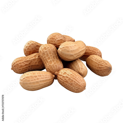 Wallpaper Mural Dried peanuts isolated on transparent background, png Torontodigital.ca