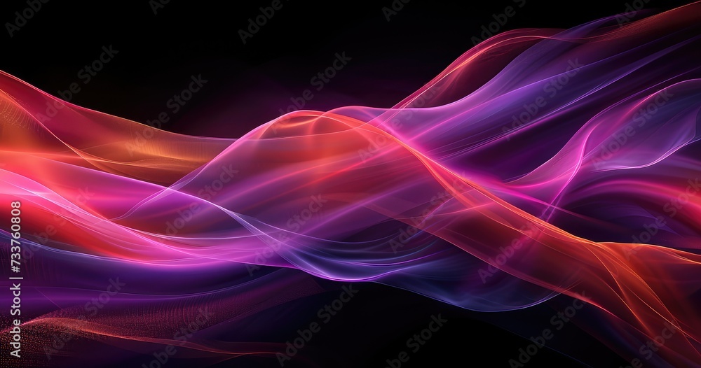 radiant scarlet energy wave. abstract background - obrazy, fototapety, plakaty 