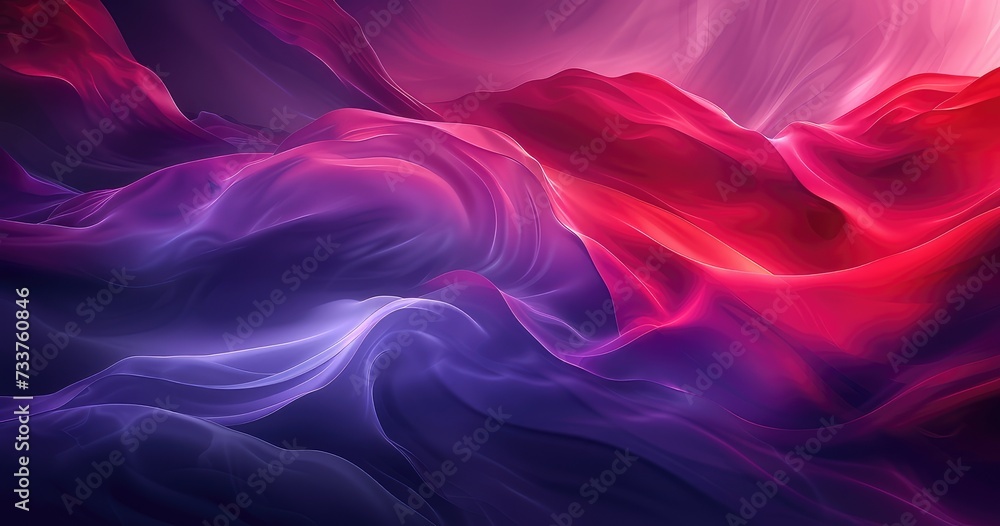 vivid silk waves artwork. abstract background - obrazy, fototapety, plakaty 