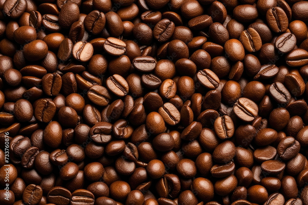 Close-up of Roasted Coffee Beans Close-up of Roasted Coffee Beans