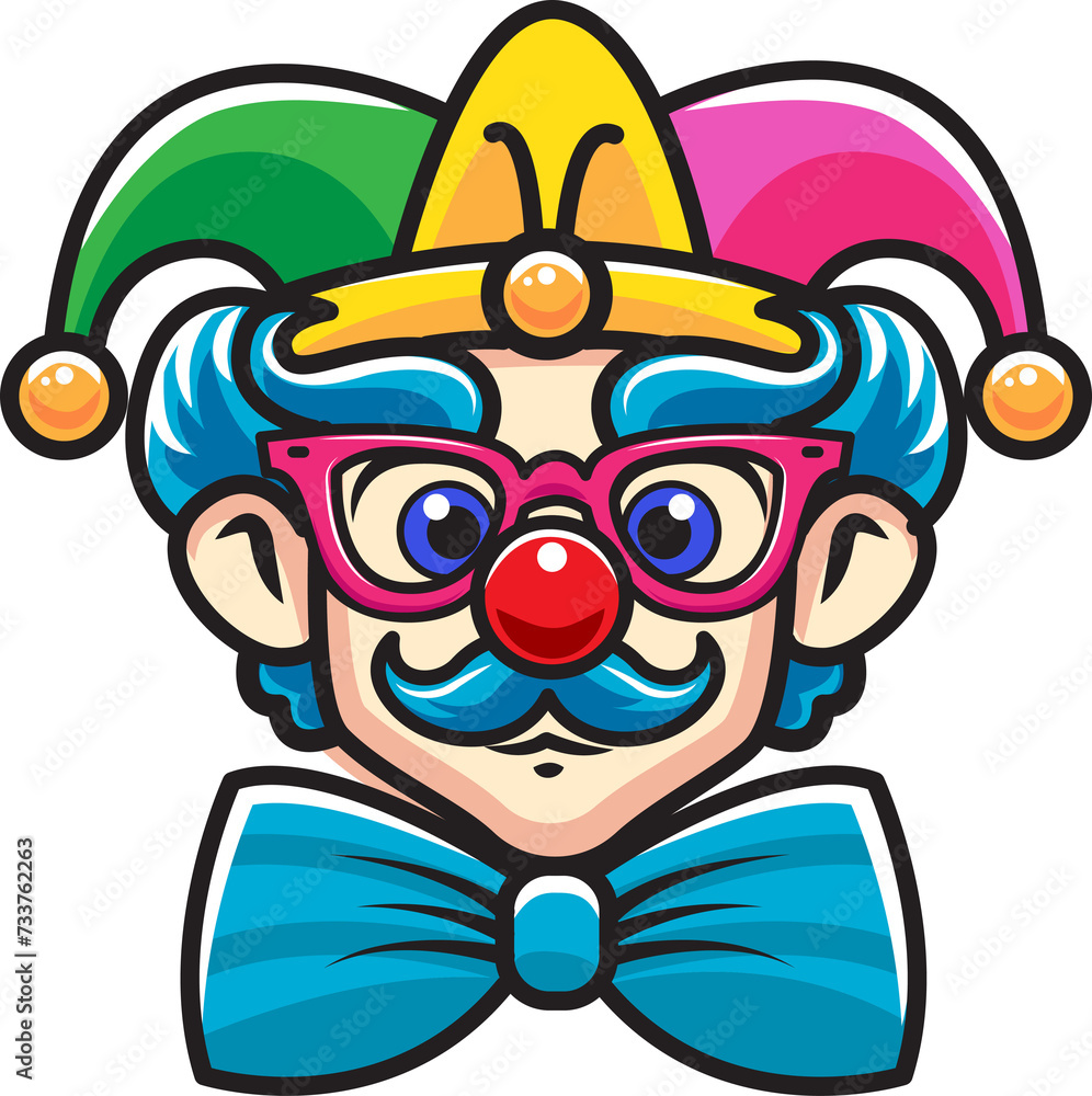 Fototapeta premium April fool day, joker Hat icon