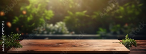 wooden board on table