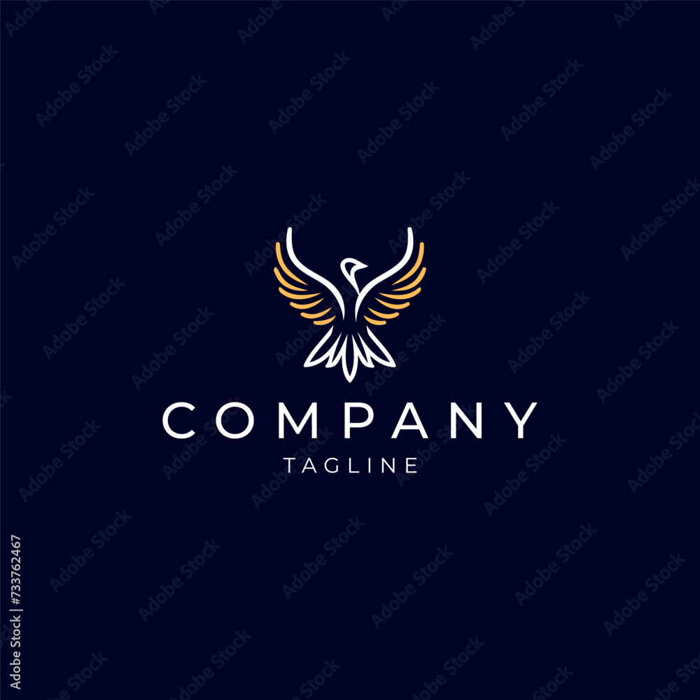 Obraz premium Bird logo design icon template