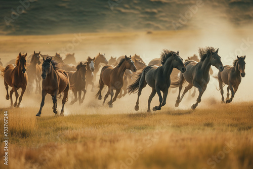 herd of horses 