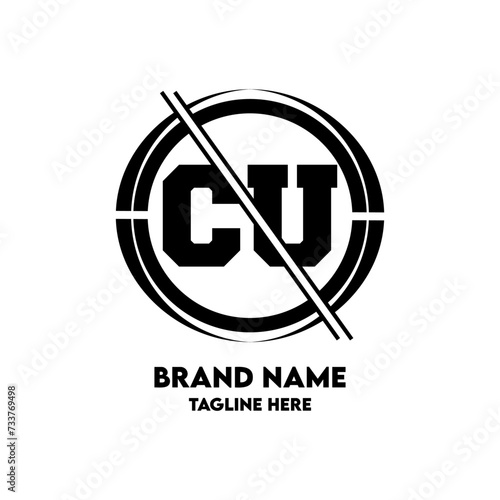 CU Logo Design And Monogram logo
