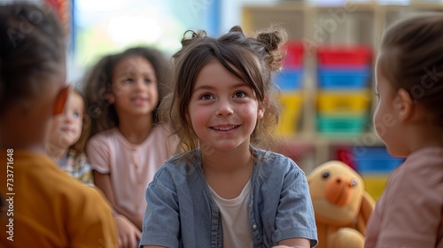 close-up stock photo of a parent participating in an early intervention session with their child