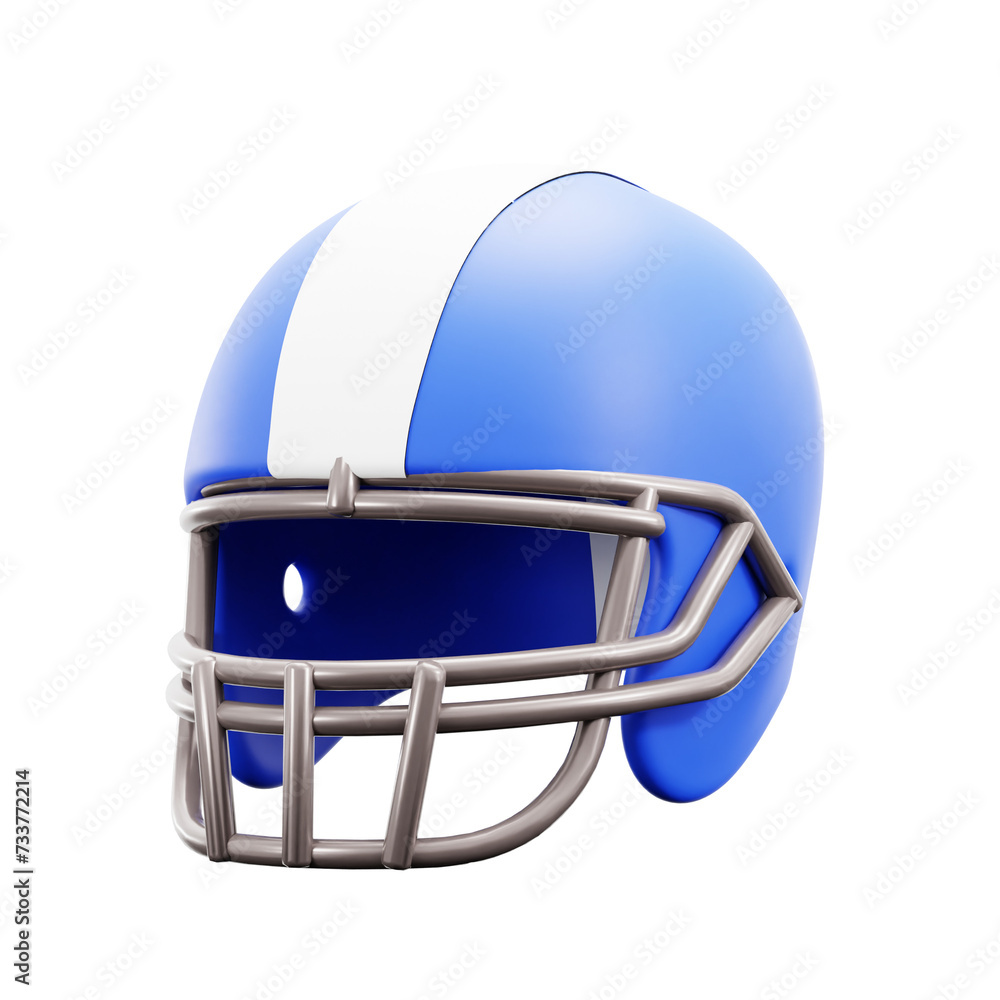 Fototapeta premium 3D American Football Helmet Icon