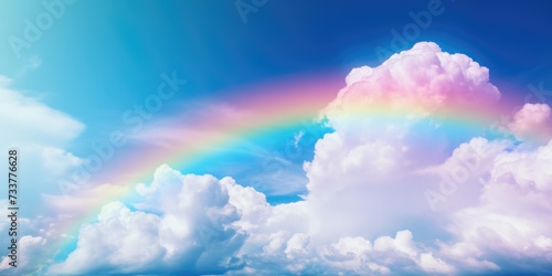 rainbow in the sky. ai generated