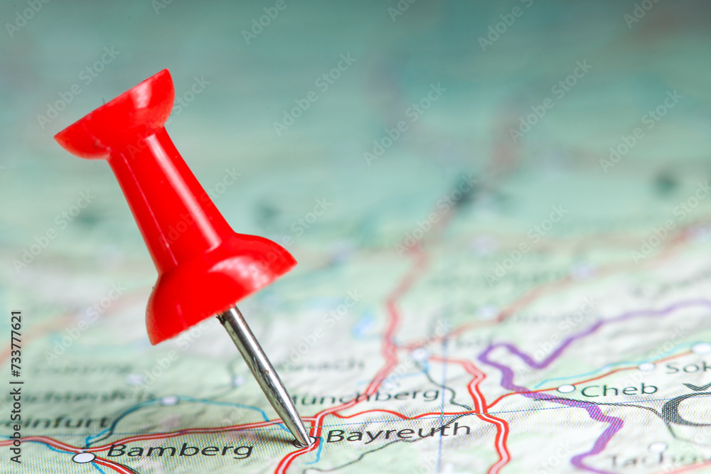 Bayreuth pin on map of Germany Bayreuth pin on map of Germany