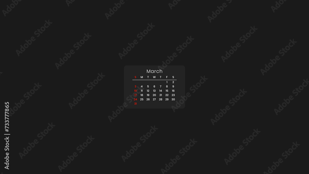 Minimalist March Calendar 2024 : Serene Designs for Elegant Planning Minimalist March Calendar 2024 : Serene Designs for Elegant Planning