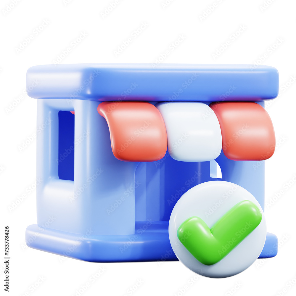 3D Shop Icon