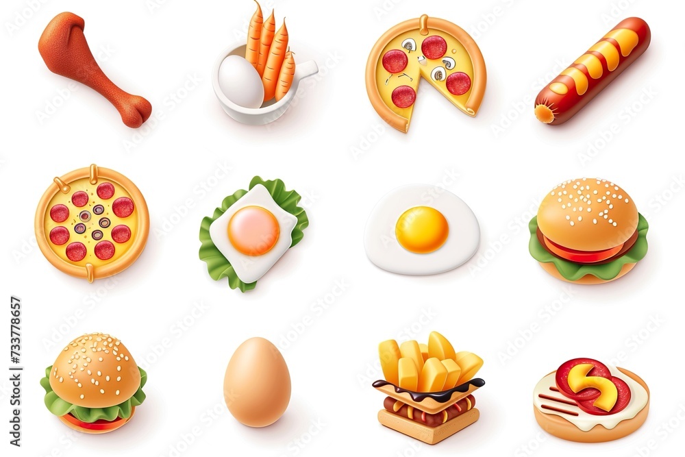 set of food and drink isolated background transparent PNG set of food and drink isolated background transparent PNG