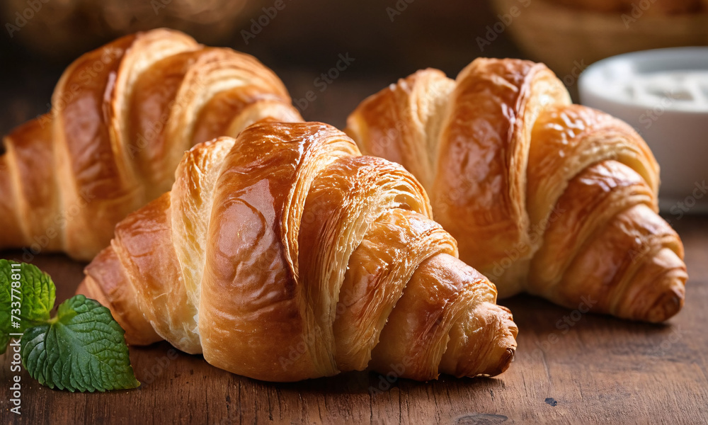plain croissant for french breakfast plain croissant for french breakfast