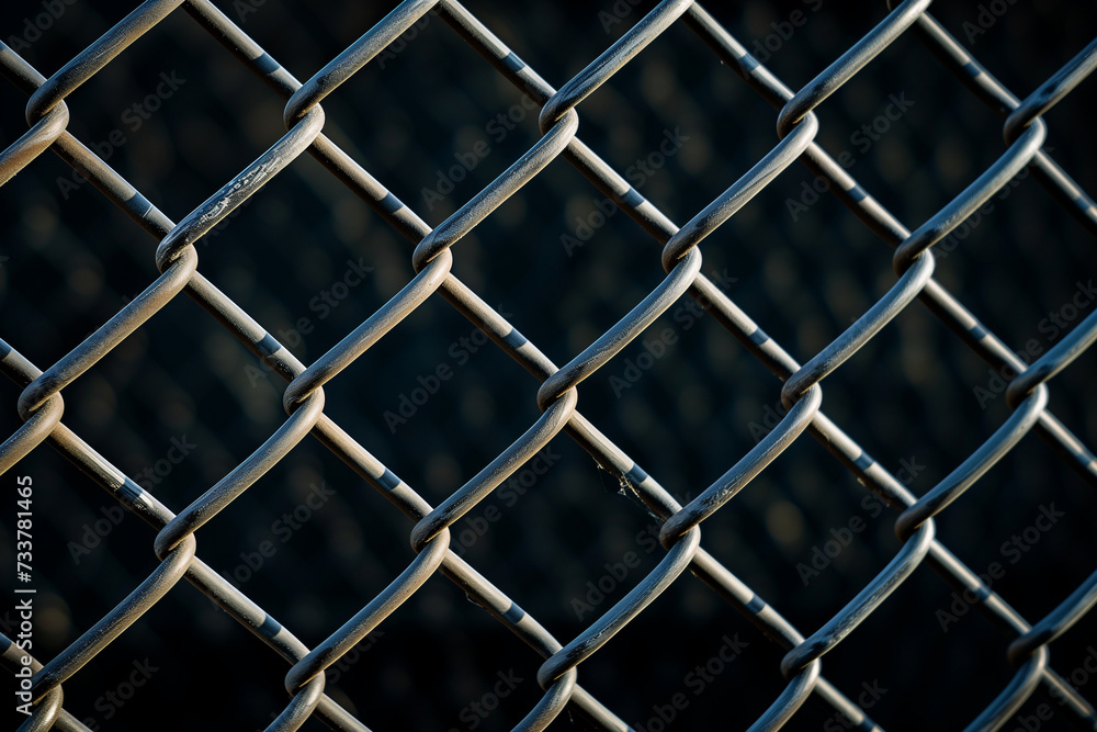 Fototapeta premium mesh chain link close-up