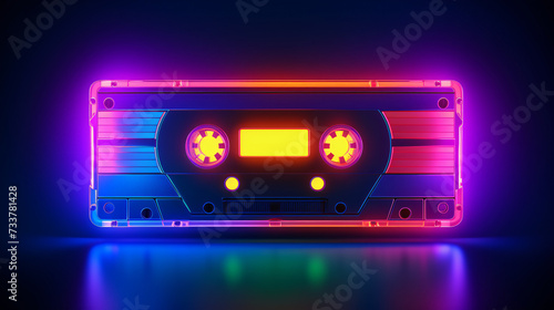 Neon cassette.