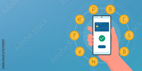 International payments and currency exchange app