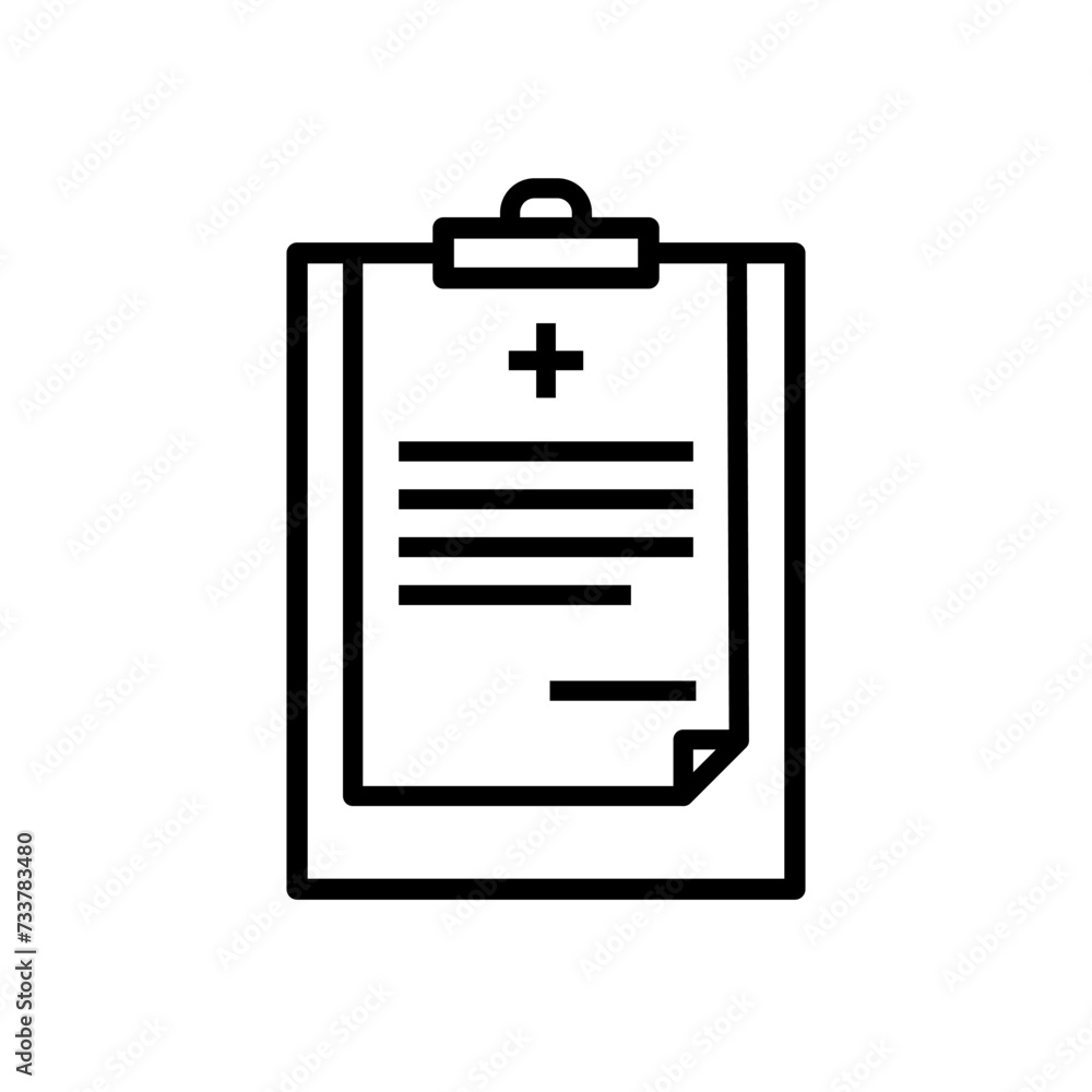 Medical records icon vector illustration Medical records icon vector illustration