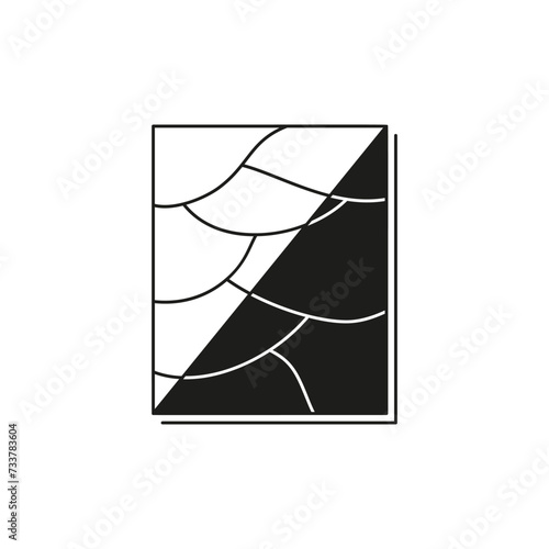 Inversion of selection, outline icon. Black simple illustration of film development or converting pictures. Vector isolated elements on white background