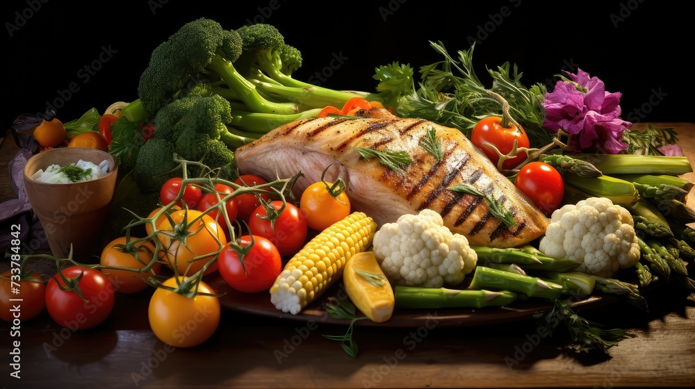 healthy protein and vegetables healthy protein and vegetables