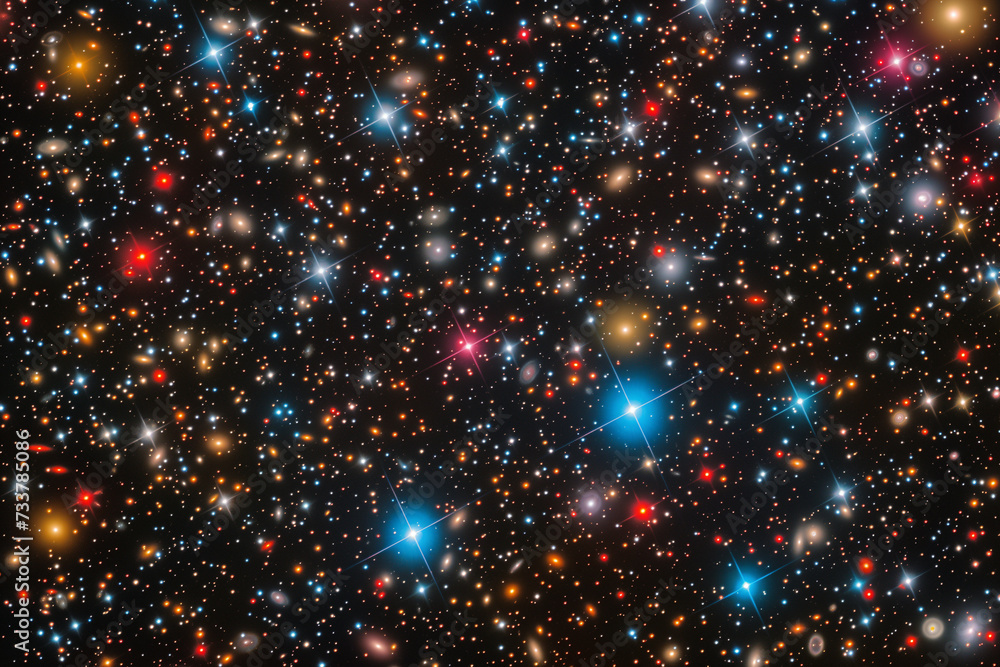 many stars in space