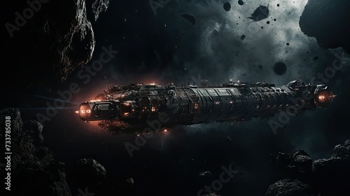 Fototapeta Naklejka Na Ścianę i Meble -  cosmic space horror