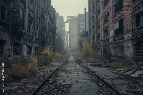 Abandoned city, post-apocalypse