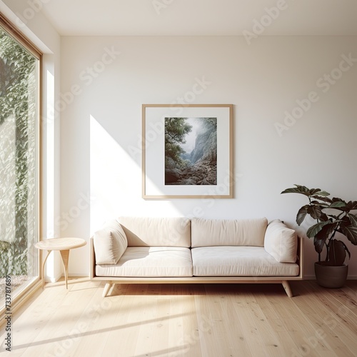A clean spacious Scandinavian Living Room