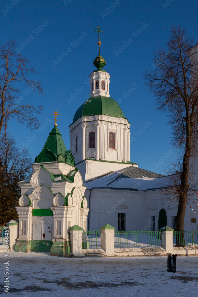 Fototapeta premium Church of the Holy Trinity in the city of Zaraysk, Moscow region, Russia