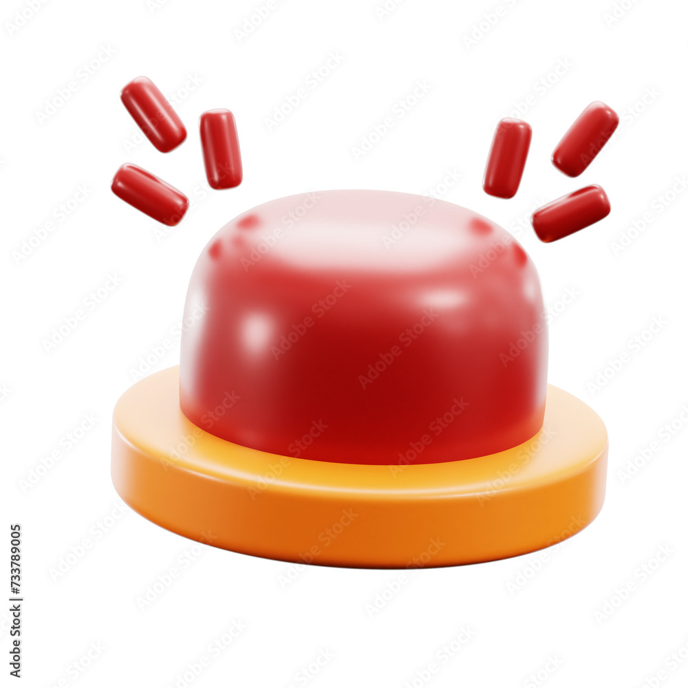 Fototapeta premium 3D Alarm Icon