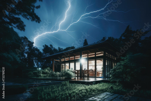 建築, 家, 住宅, 雷, 嵐, architecture, home, houses, lightning, storm photo