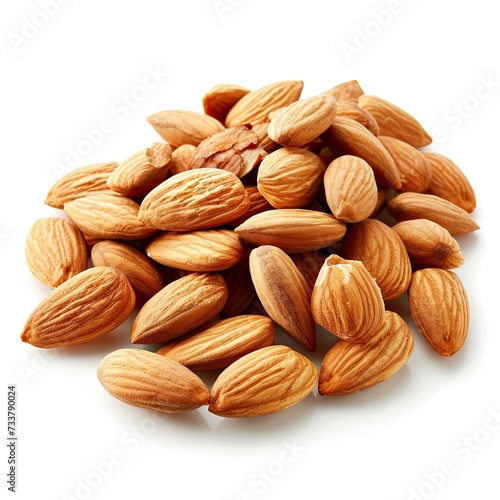 Heap of Peeled Almonds