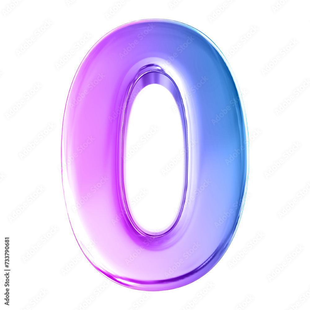 0 number gradient luxury 3d render 0 number gradient luxury 3d render