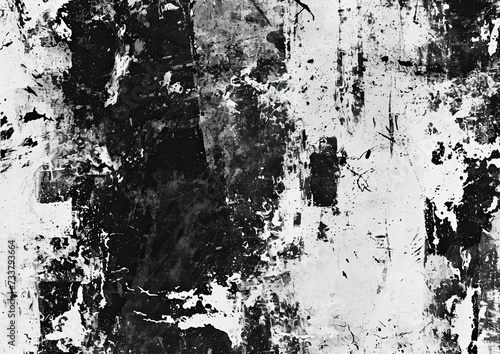 Wallpaper Mural Weathered Whisper, Black & White Texture in Distress, A Symphony of Black & White Cracks Torontodigital.ca