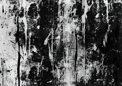 Wallpaper Mural Weathered Whisper, Black & White Texture in Distress, A Symphony of Black & White Cracks Torontodigital.ca