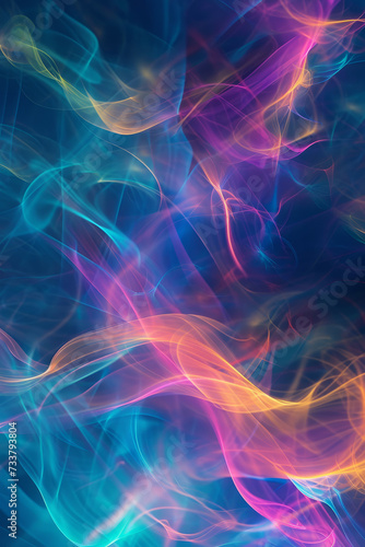 Colorful Abstract Energy Flow for Vibrant Backgrounds or Creative Design Layouts