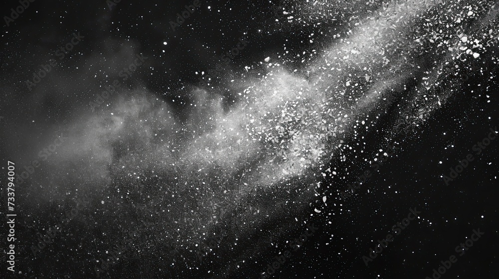 black dust and speckle texture on white background