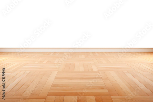 light mockup parquet floor with empty space  png file