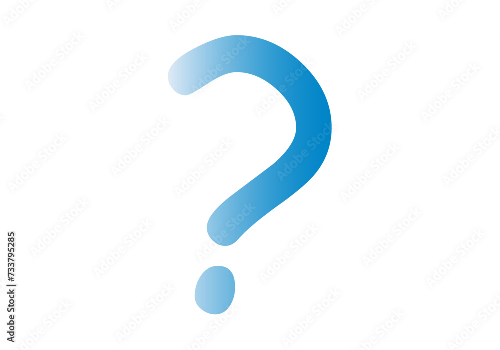 Icono de interrogación de pregunta en fondo blanco. Icono de interrogación de pregunta en fondo blanco.